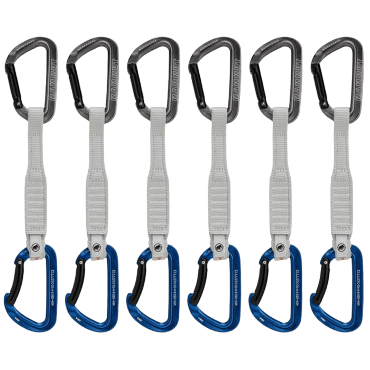 Mammut Carabiner Grey-Blue / 17 cm Workhorse Keylock Quickdraws 2040-02581-33275-75