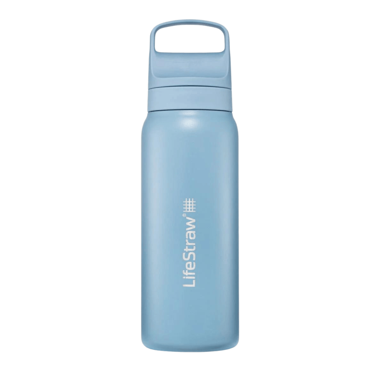 LifeStraw Water Bottle 700 ml / Icelandic Blue Go 2.0 Stainless Steel Water Filter Bottle LGV42SBLWW