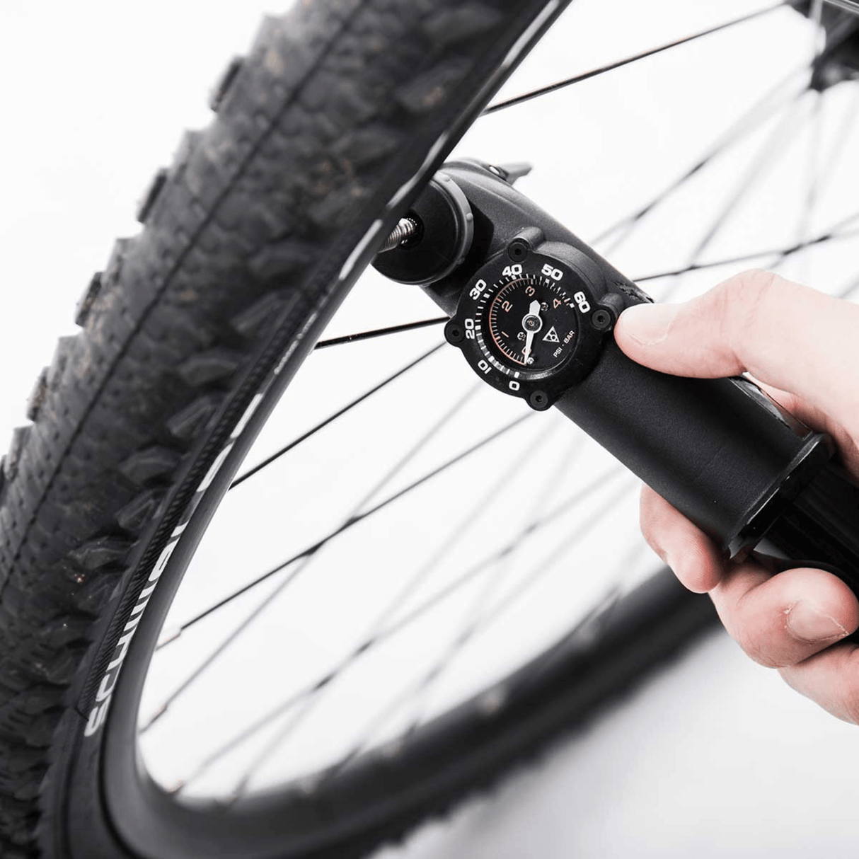 Topeak Bicycle Pump Mountain DA G Dual Action with Gauge TMDA1G