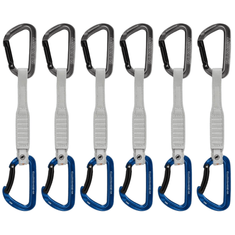 Mammut Carabiner Grey-Blue / 17 cm Workhorse Keylock Quickdraws 2040-02581-33275-75