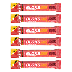 Clif Energy Chews 6 Pack / Sour Strawberry Lemonade BLOKS Energy Chews CLIF606