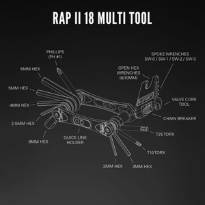 Lezyne Bicycle Tools Rap II Multi-tool