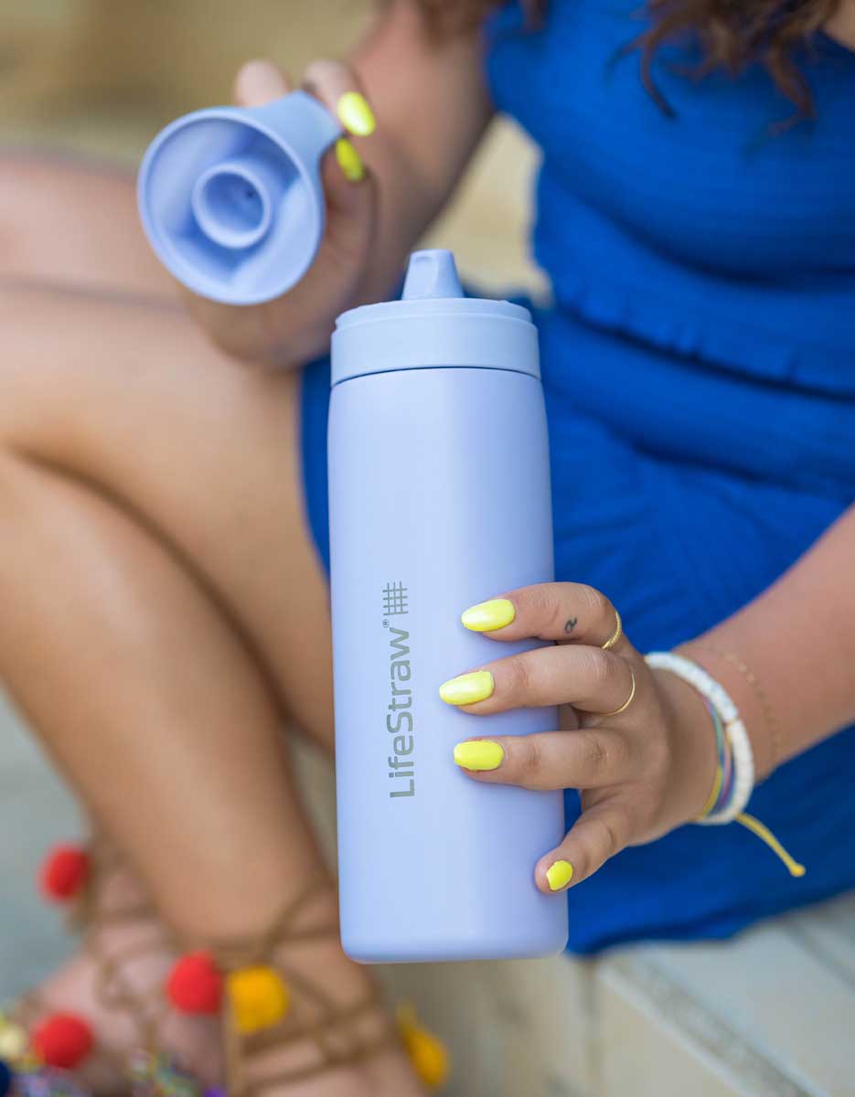 LifeStraw Water Bottle Go 2.0 Stainless Steel Water Filter Bottle