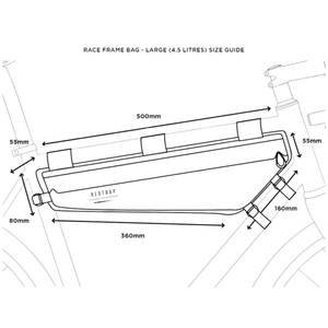 Restrap Frame Bags 4.2 L / Black Race Frame Bag RS RACE-RFB-LRG-BLK