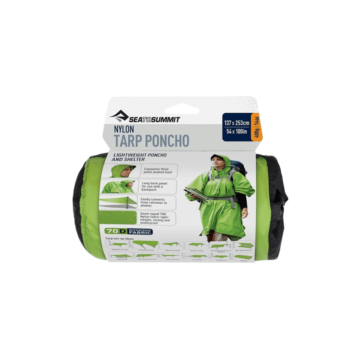 Sea to Summit Tarp Poncho Nylon Tarp Poncho