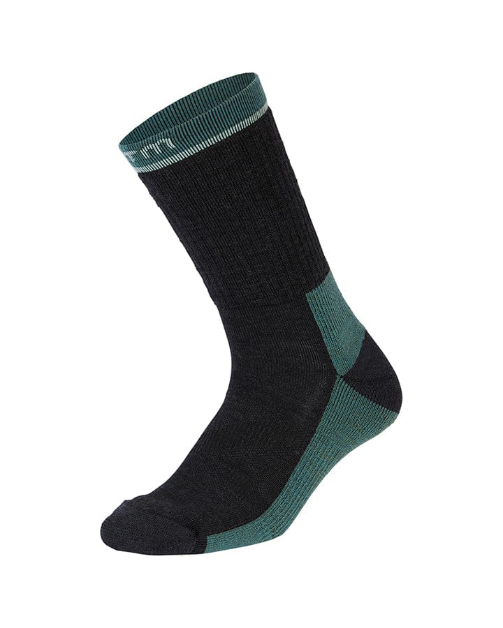 XTM Performance Unisex Hiking Socks Spurce Green / A2-8 Overland Mid-weight Merino Wool-Blend Hiking Sock SU039-SPG-0208
