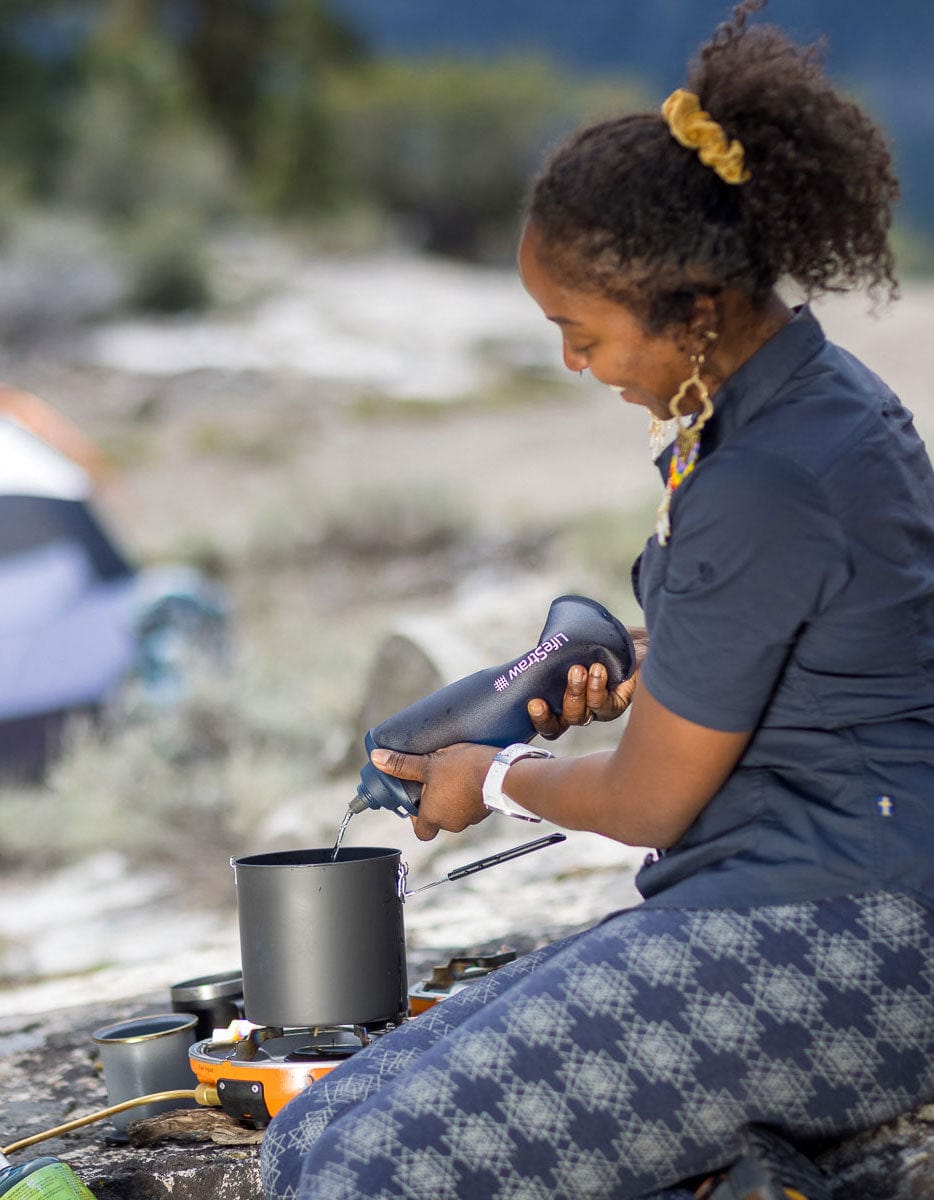 Lifestraw Water Treatment Collapsible Squeeze Bottle With Filter Peak Series